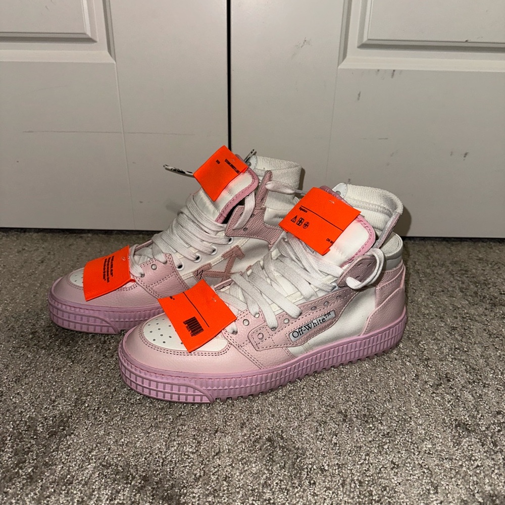 Off-White Pink and White Women's Shoes